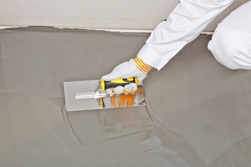 a contractor self-leveling