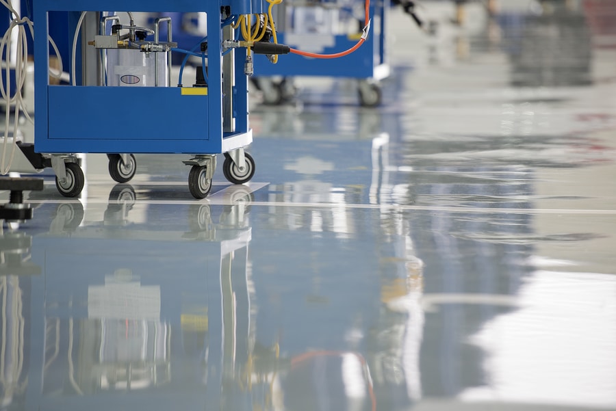 Seamless surface chemical resistance epoxy flooring
